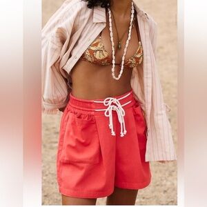 NEW Free People Flores Short Poppy Red Size XS NWOT